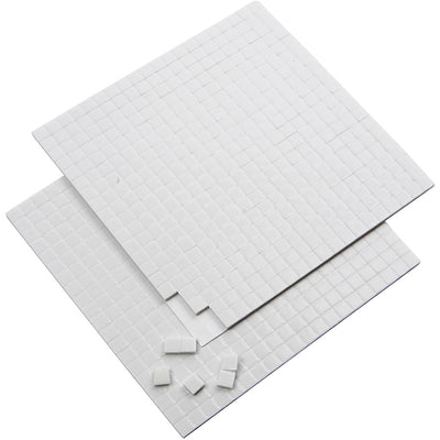 Creativ Company 3D Foam Pads Weiß 5x5x2mm, 2 Blätter