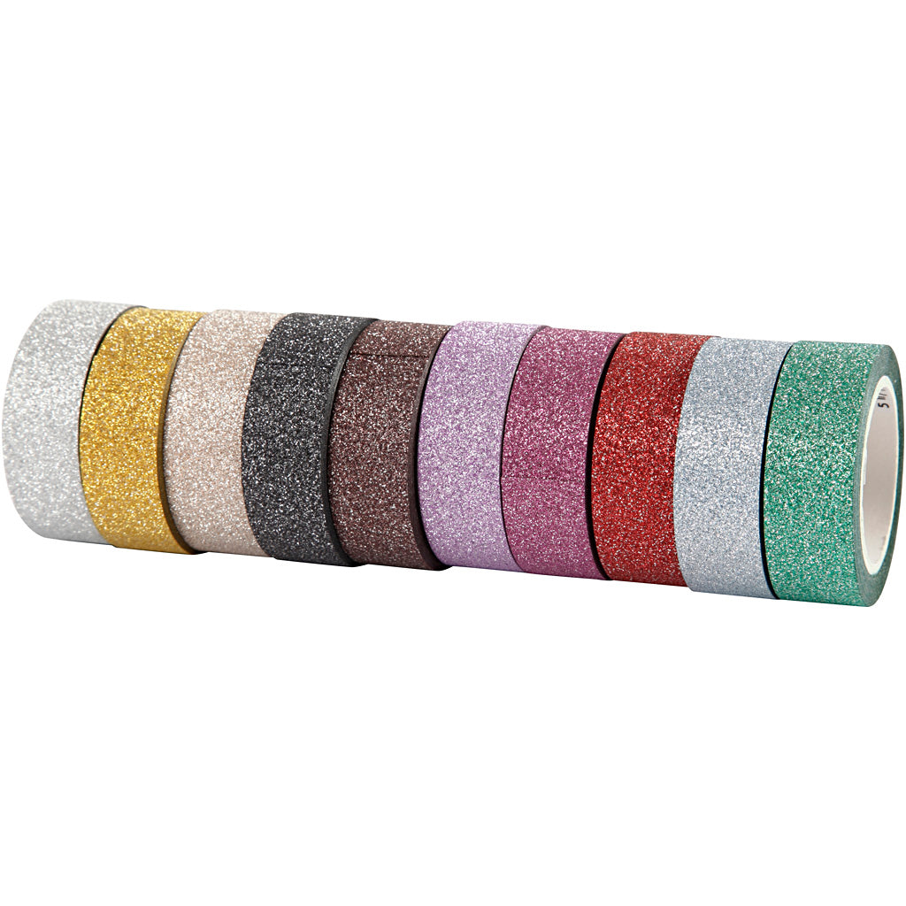 Glitzebandfarbe, 10st.