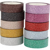 Glitzebandfarbe, 10st.