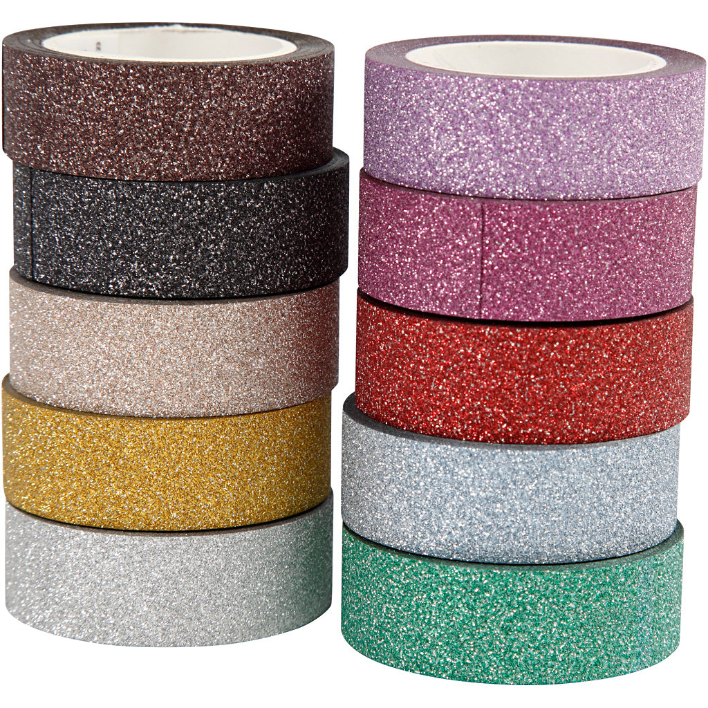 Glitzebandfarbe, 10st.