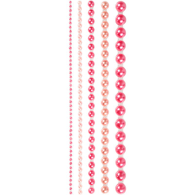 Halbpaste Perlen Pink 2-8mm, 140.
