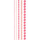 Halbpaste Perlen Pink 2-8mm, 140.