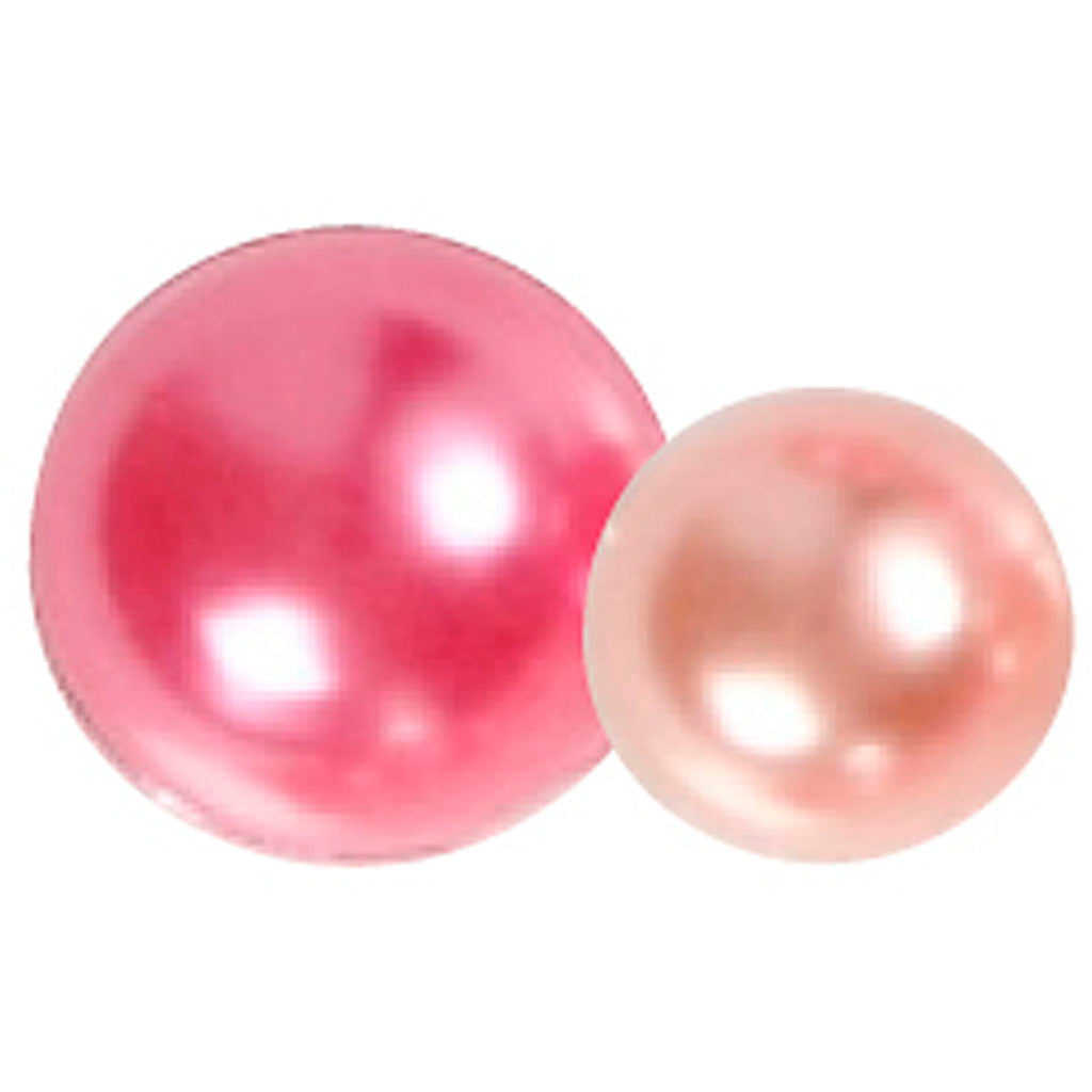 Halbpaste Perlen Pink 2-8mm, 140.