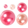 Halbpaste Perlen Pink 2-8mm, 140.