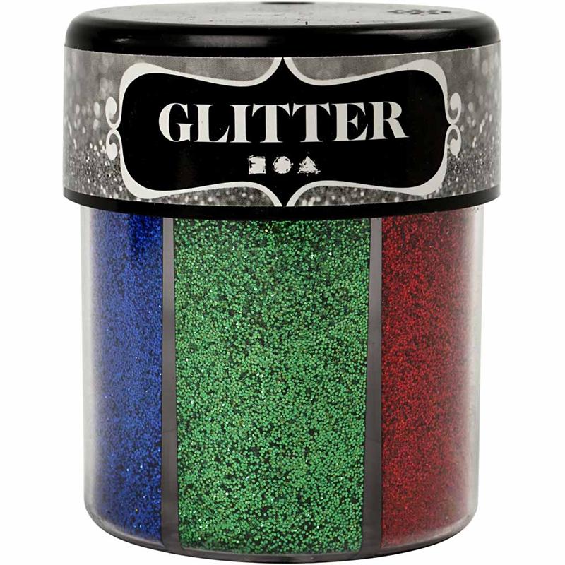 Glitzerfarbe, 6x13gr