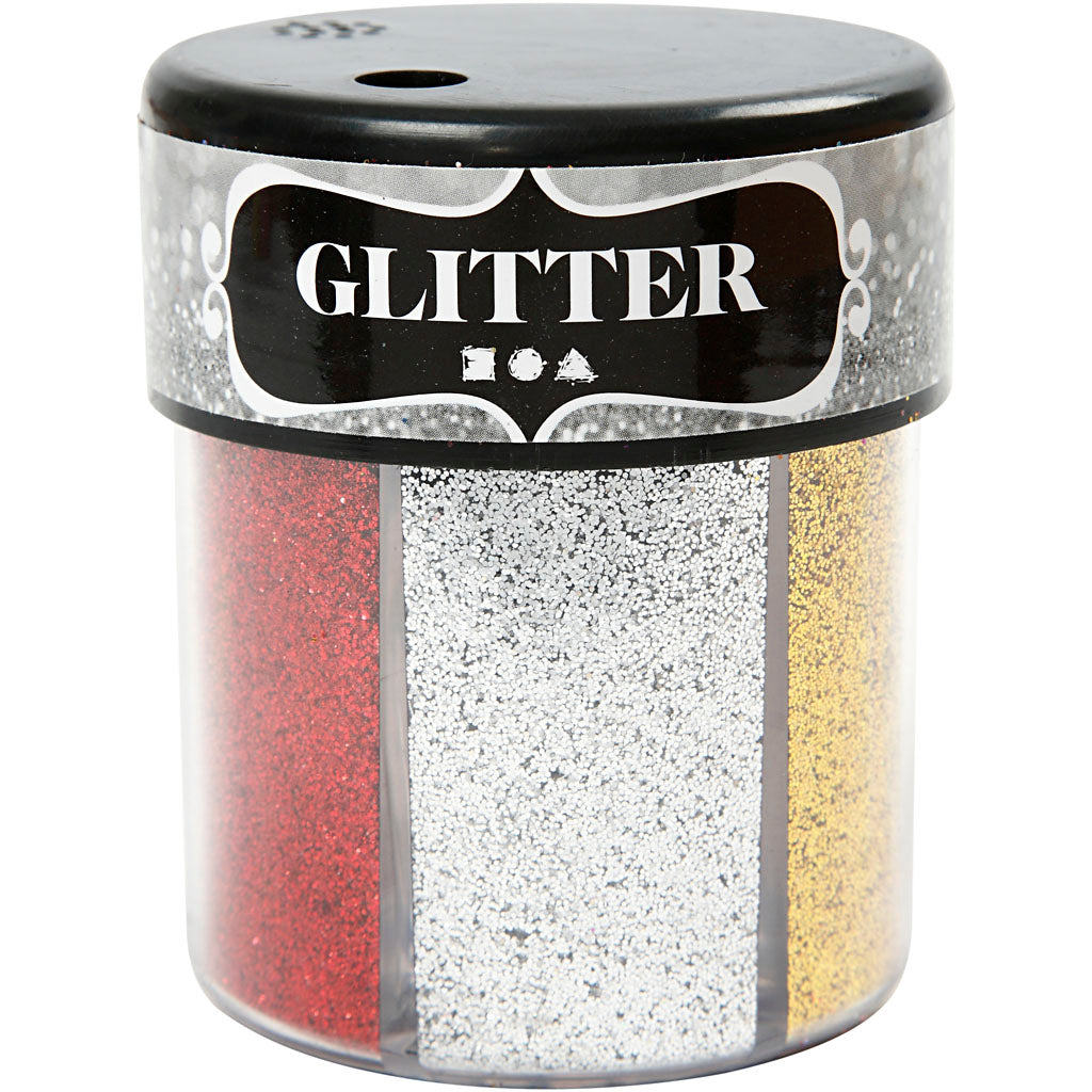 Glitzerfarbe, 6x13gr