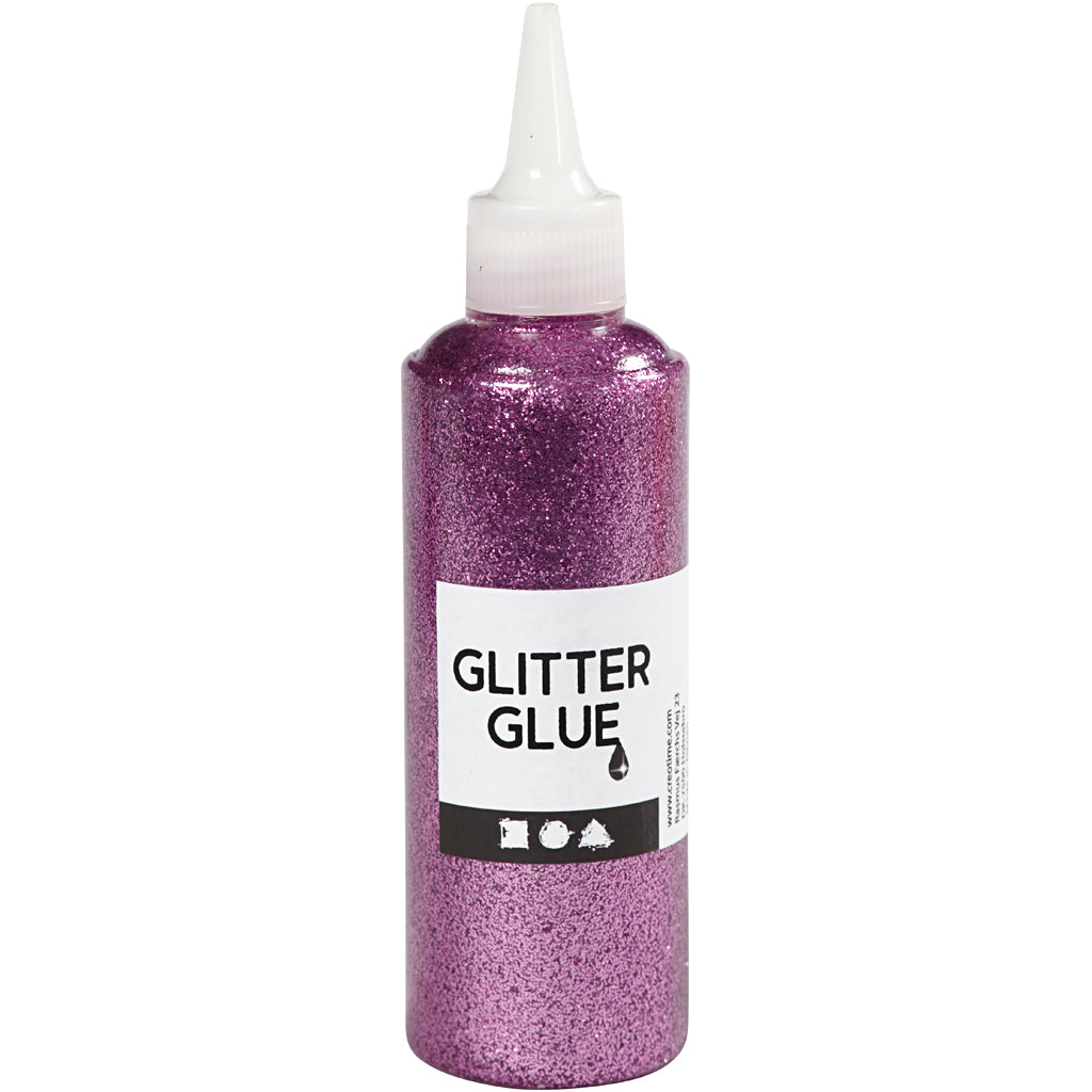 Creativ Company Glitter Kleber lila, 118 ml