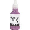 Kreativfirma Glitter Kleber lila, 25ml