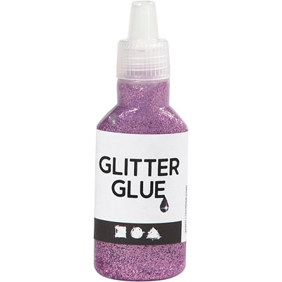 Kreativfirma Glitter Kleber lila, 25ml