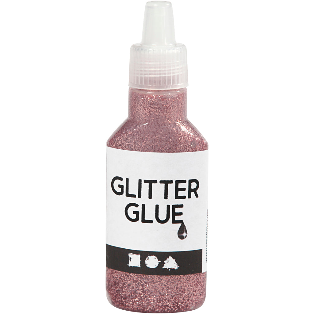 Kreativfirma Glitter Kleber Pink, 25ml