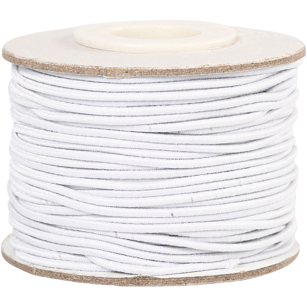 Elastische Dicke 1mm weiß, 25 m