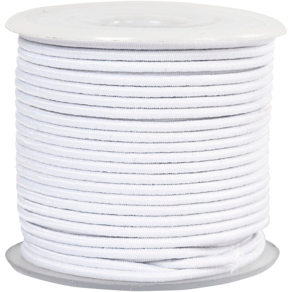 Elastische Dicke 2mm weiß, 25m