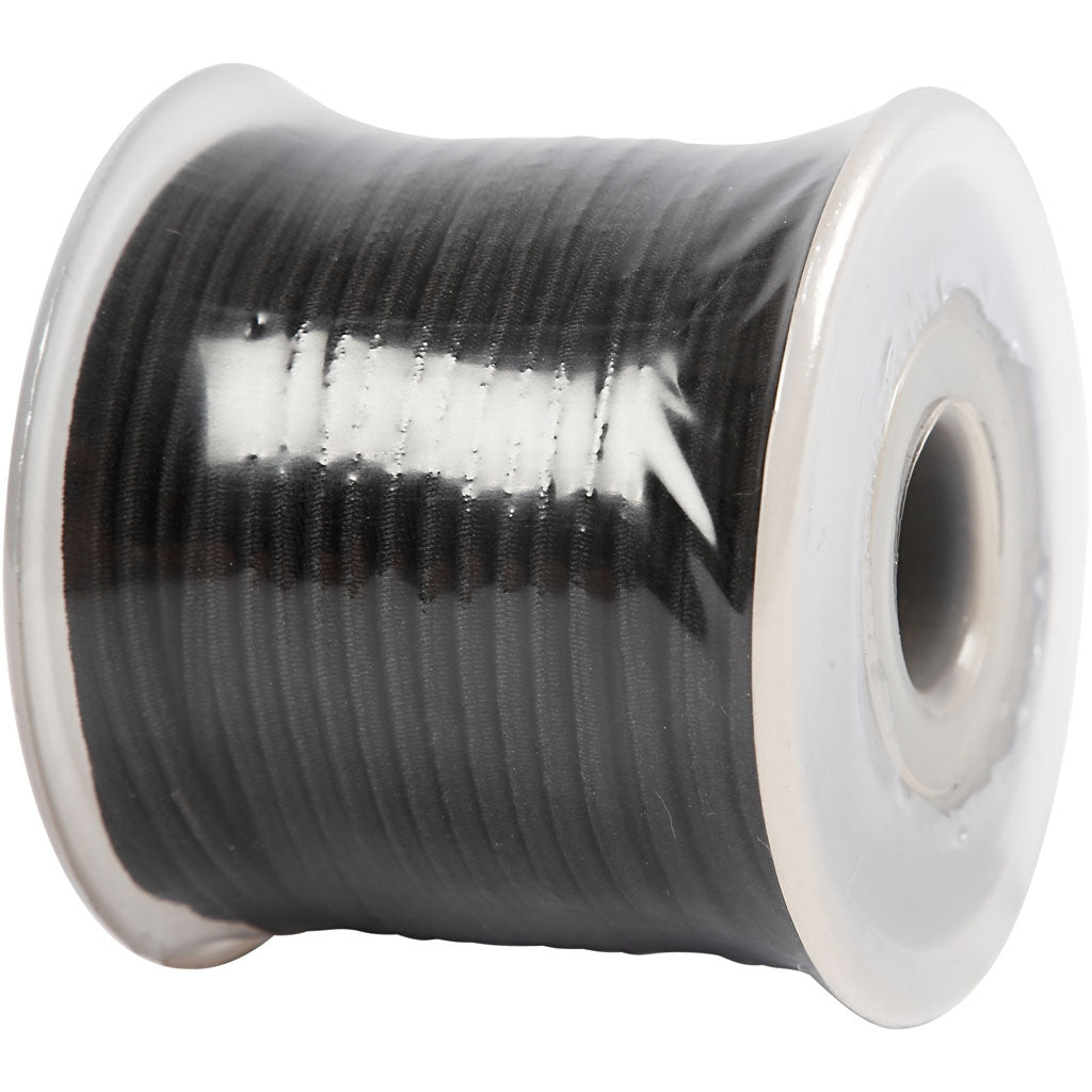 Elastische Dicke 2mm schwarz, 25m