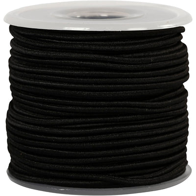 Elastische Dicke 2mm schwarz, 25m