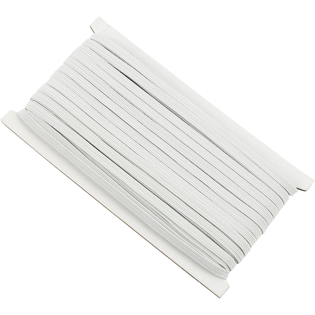 Elastische Dicke 6mm weiß, 50 m