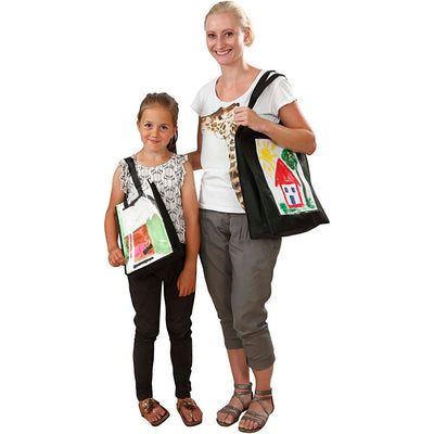 Creativ Company Black Umhängetasche mit Plastikfront