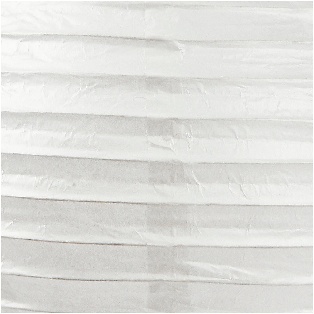 Reispapier Lampe Weiß, 35cm
