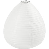 Reispapierlampe weißer Tropfen, 27 cm - afbeelding 1