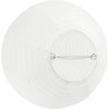 Reispapierlampe weißer Tropfen, 27 cm