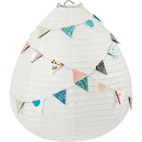 Reispapierlampe weißer Tropfen, 27 cm - afbeelding 5