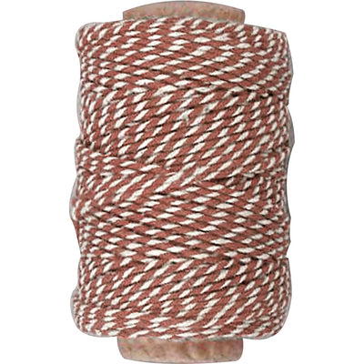 Creativ Company Cotton Cord Brown White, 50 m