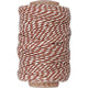 Creativ Company Cotton Cord Brown White, 50 m