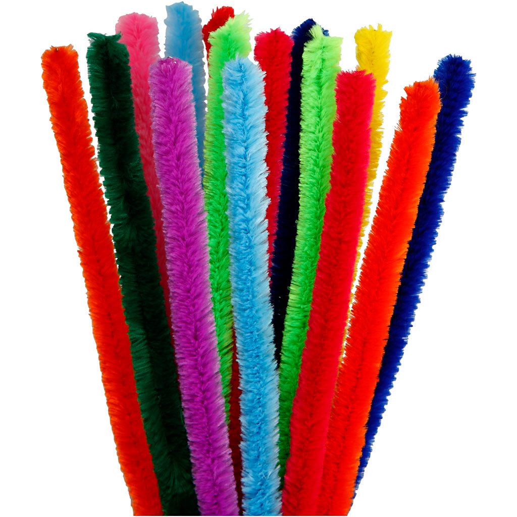 Chenille Drahtfarbe 30 cm, 15st.