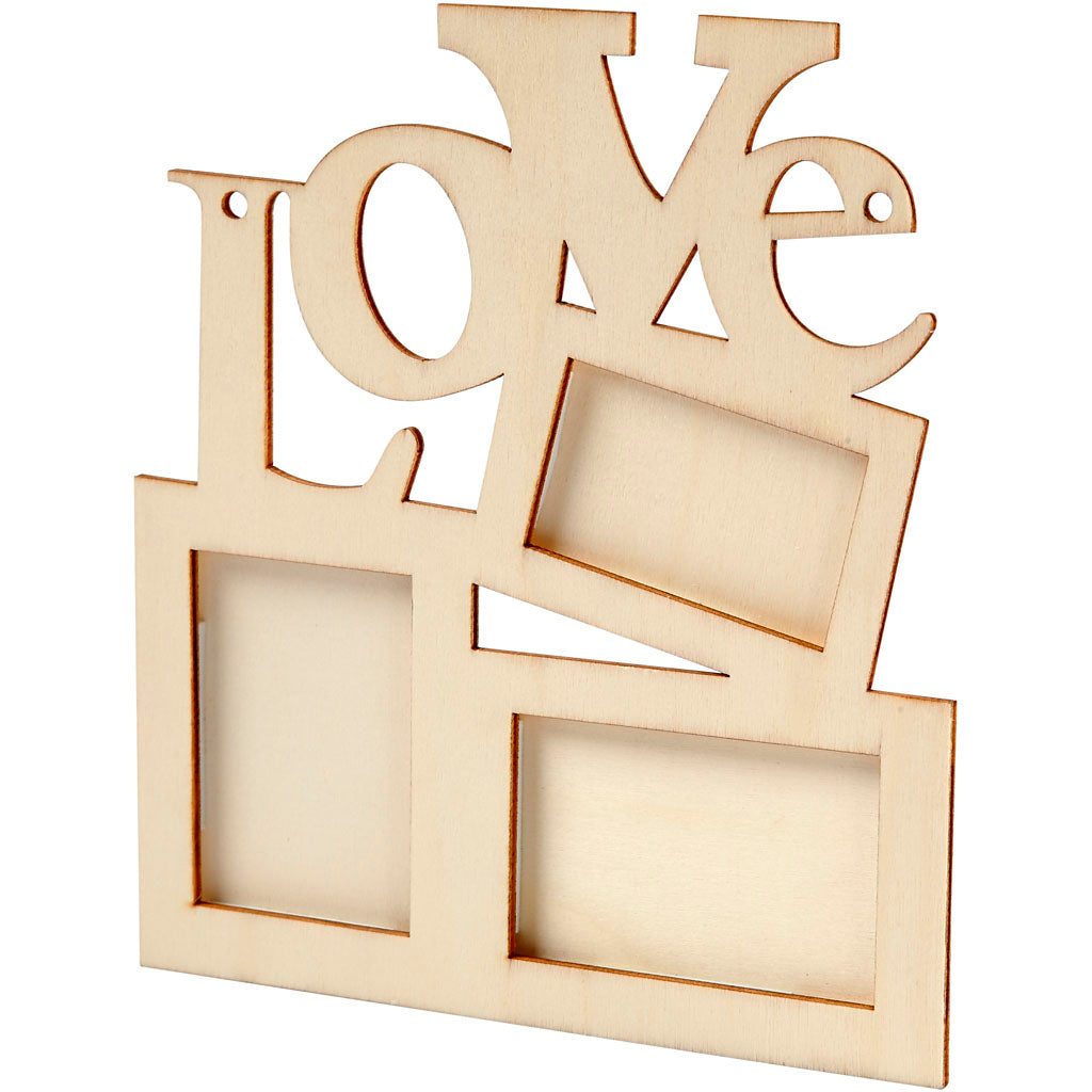 Fotorahmen Liebe Holz
