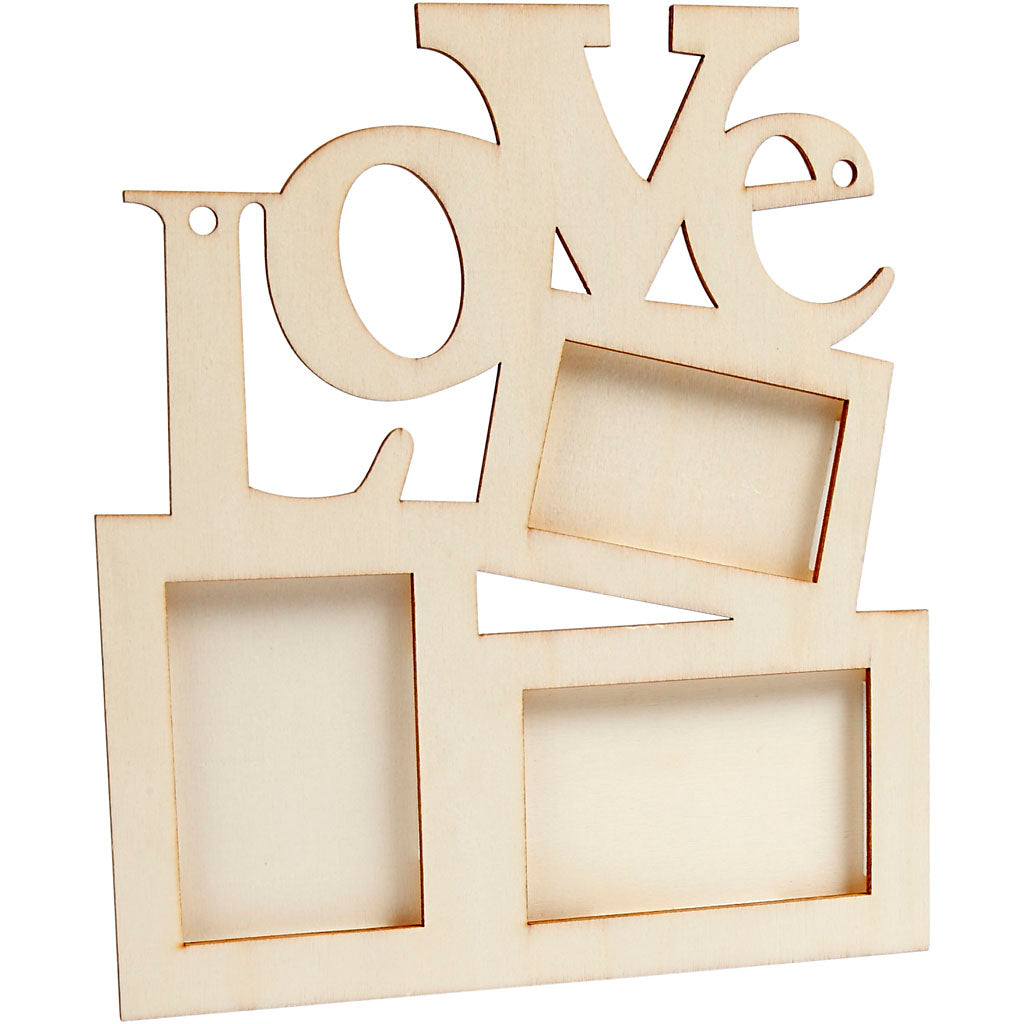 Fotorahmen Liebe Holz