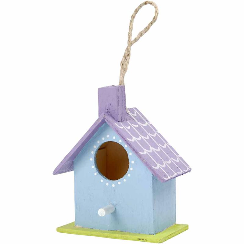 Kreativfirma Vogelhuis Wood 7cm, 6st.