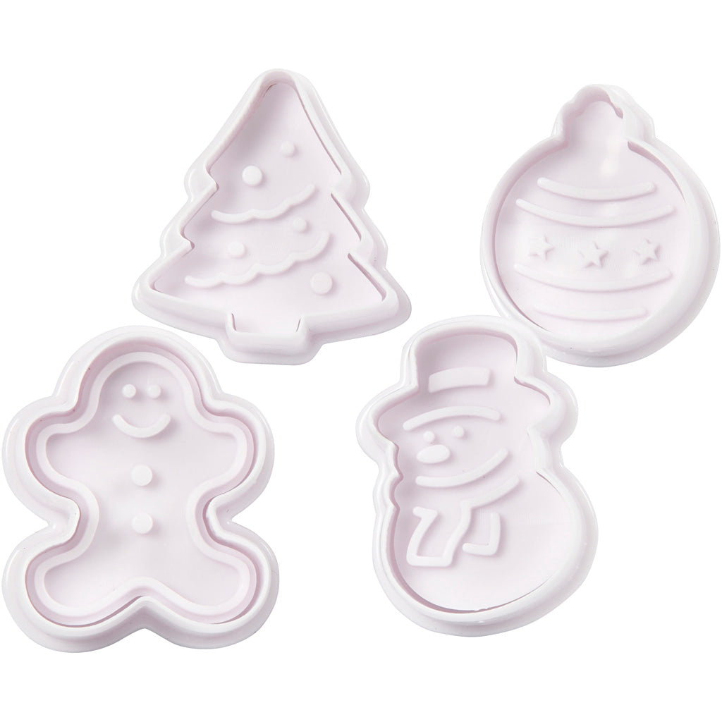 Creativ Company, die Formen mit Stamp Christmas, 4st, hervorsteht.