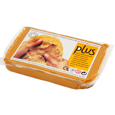 Selbsthärtende Tonerde, Farbe Curry, 1000 g