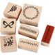 Creativ Company Holzstempel Set Nature, 7dlg.