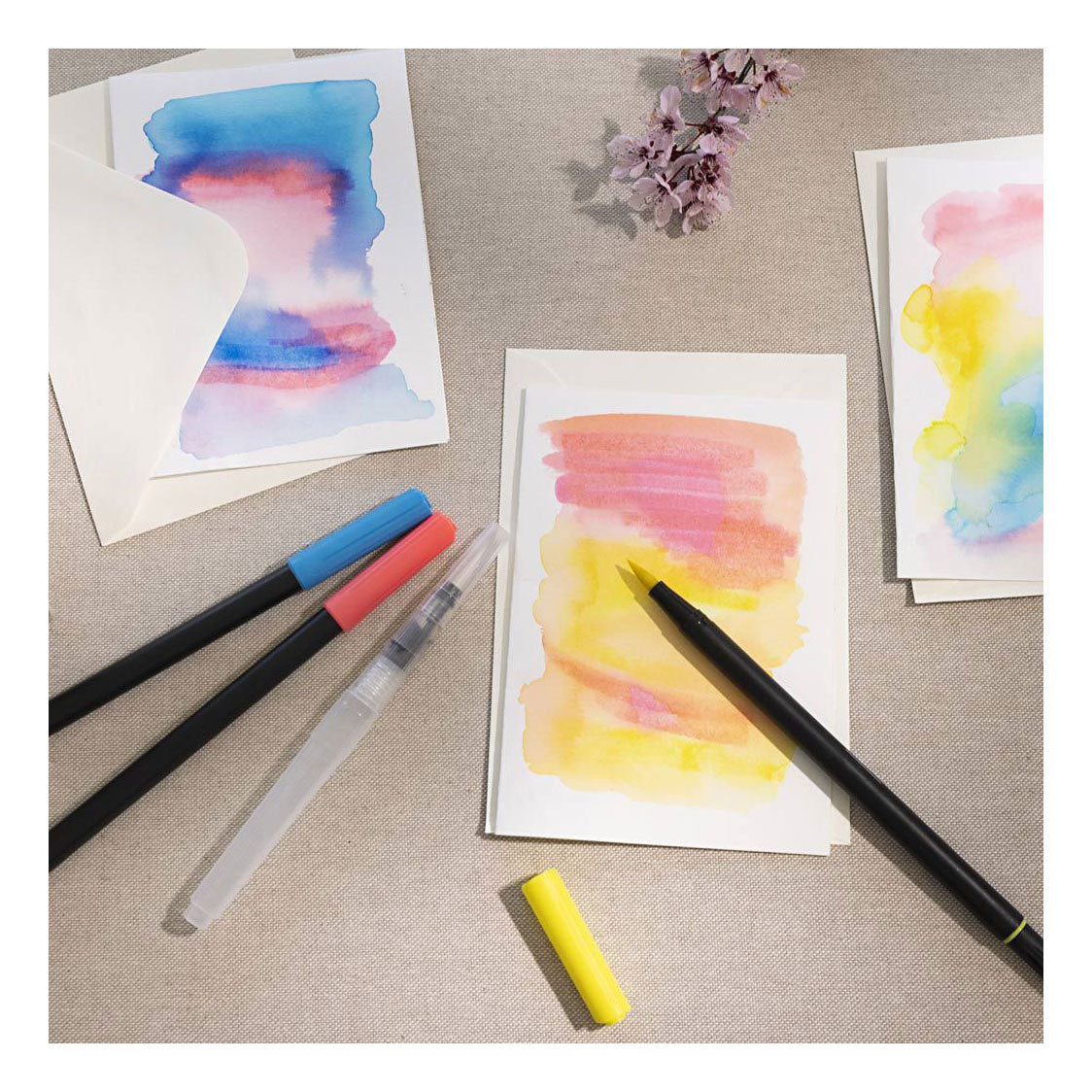 Aquarellmarker Standardfarben, 12 Stk.