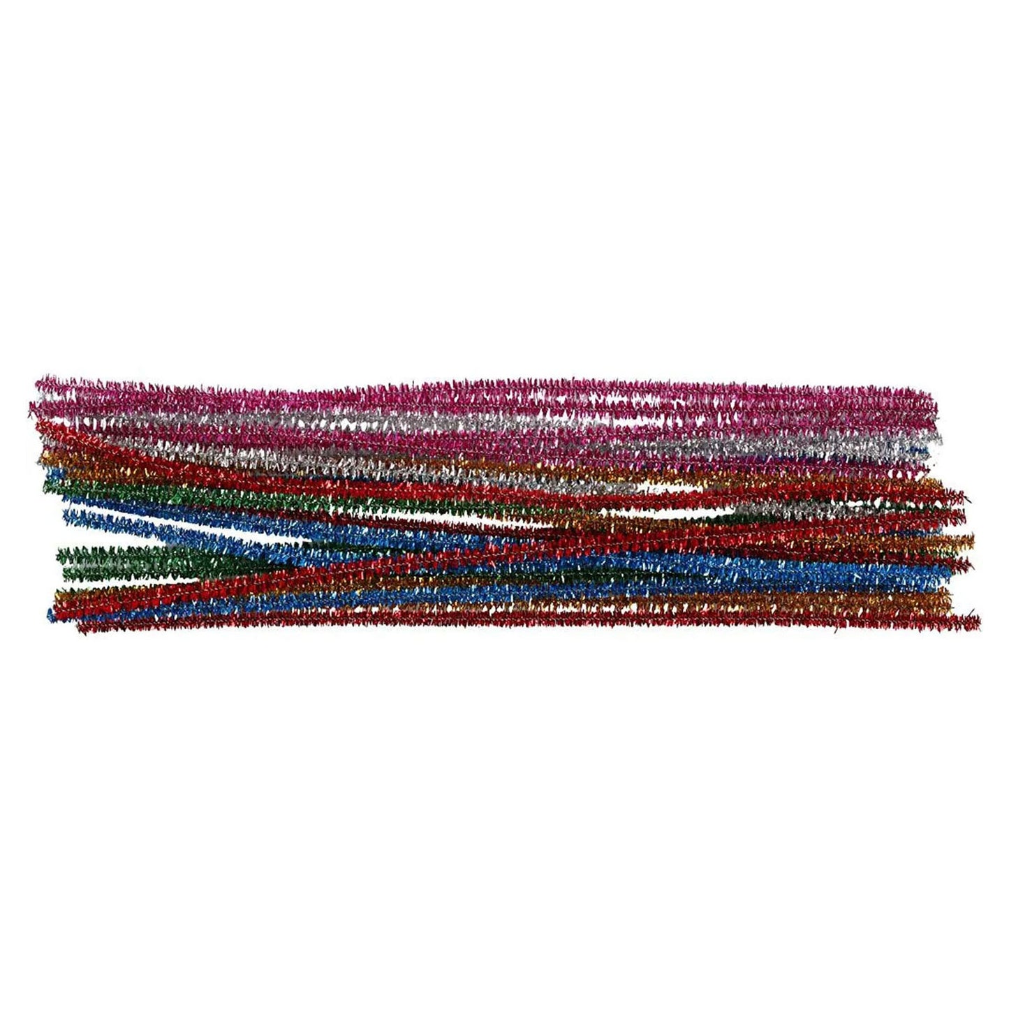 Chenille Wire Starke Farben Glitzer 30 cm, 24st.