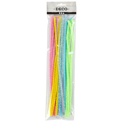 Chenille Draht Pastellfarben, 24st.