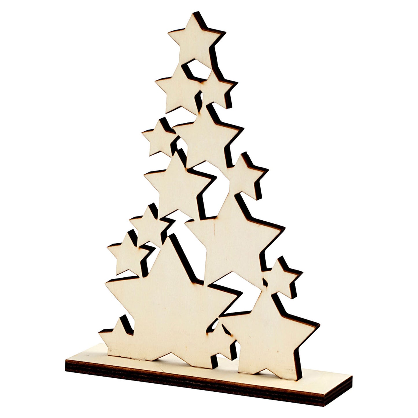 Hölzerne Weihnachtsbaum