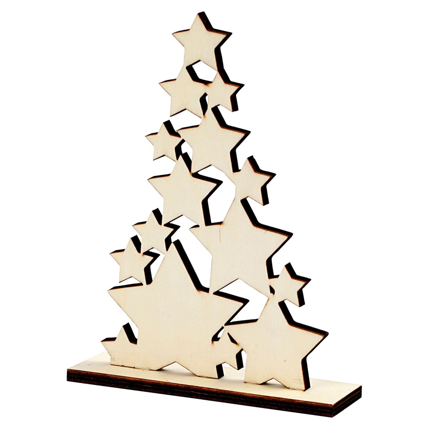 Hölzerne Weihnachtsbaum