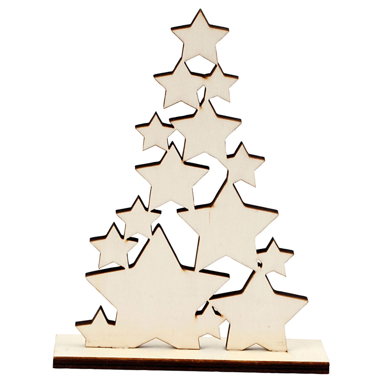 Hölzerne Weihnachtsbaum