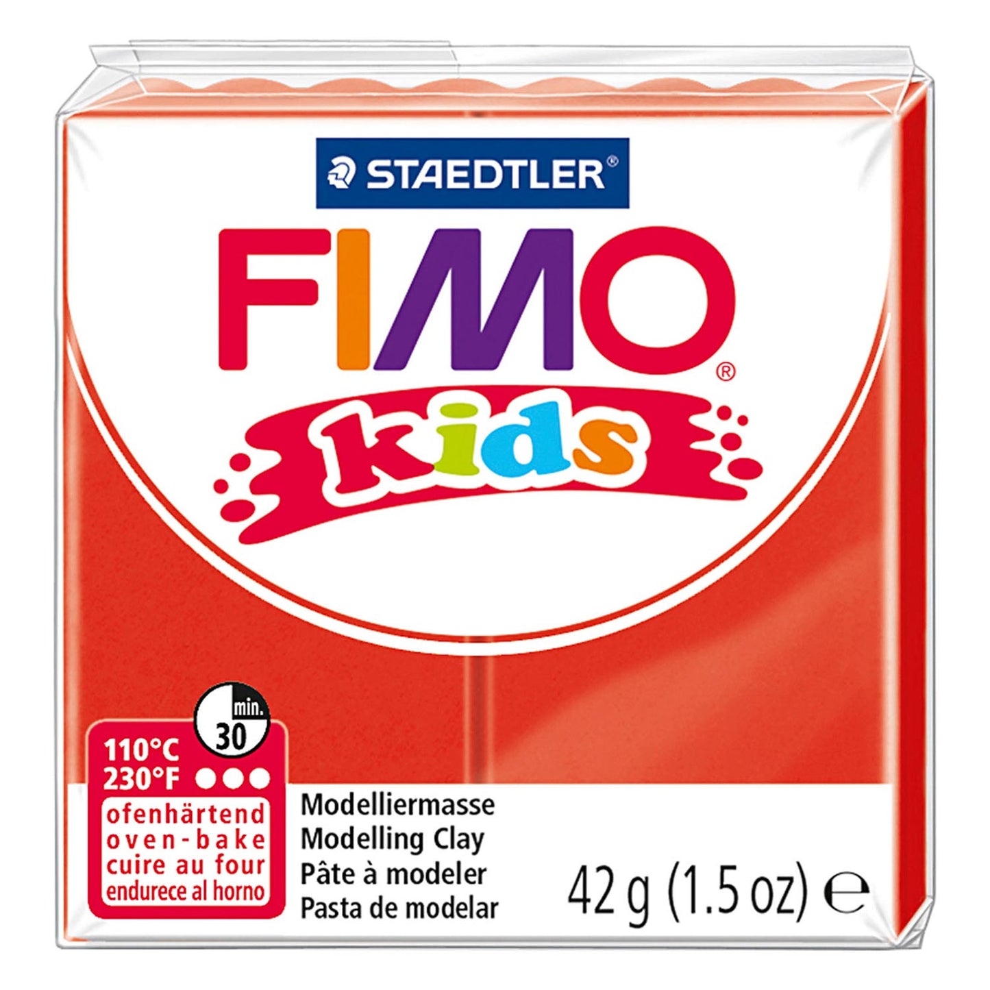 Fimo Kids Monting Clay Red, 42gr