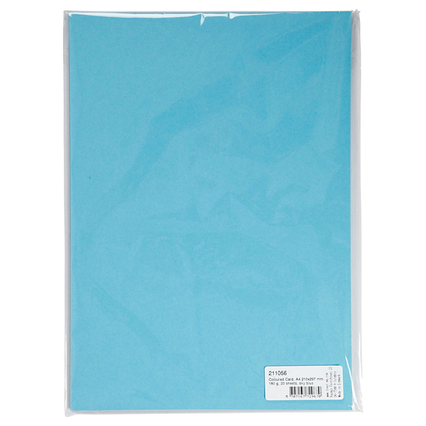 Farbiger Karton Sky Blue A4, 20 Blätter