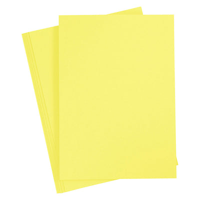 Farbiger Karton, Kanarischer Gelb, A4, 20 Blatt