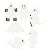 Stickereien Figuren Tiere und Roboter, 18dlg.