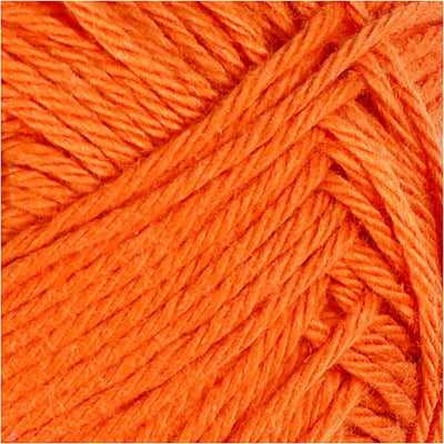 Baumwollgarn, Orange, 50gr, 170 m