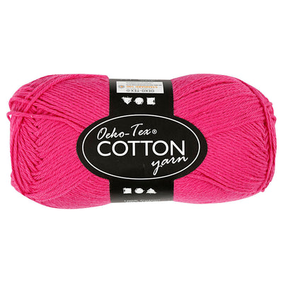 Baumwollgarn, Pink, 50gr, 170 m