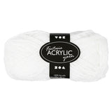 Acrylgarn, weiß, 50gr, 80 m - afbeelding 1