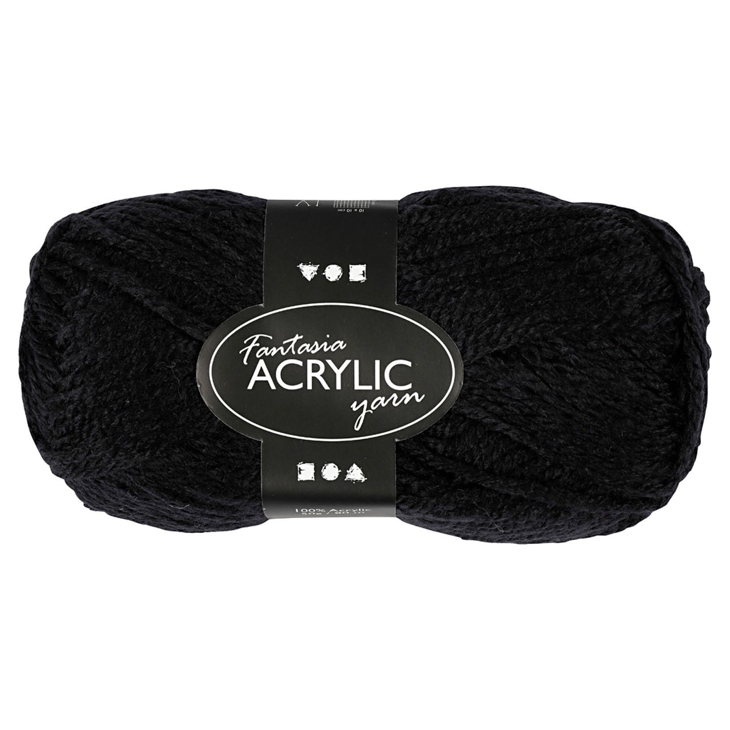 Acrylgarn, schwarz, 50gr, 80 m