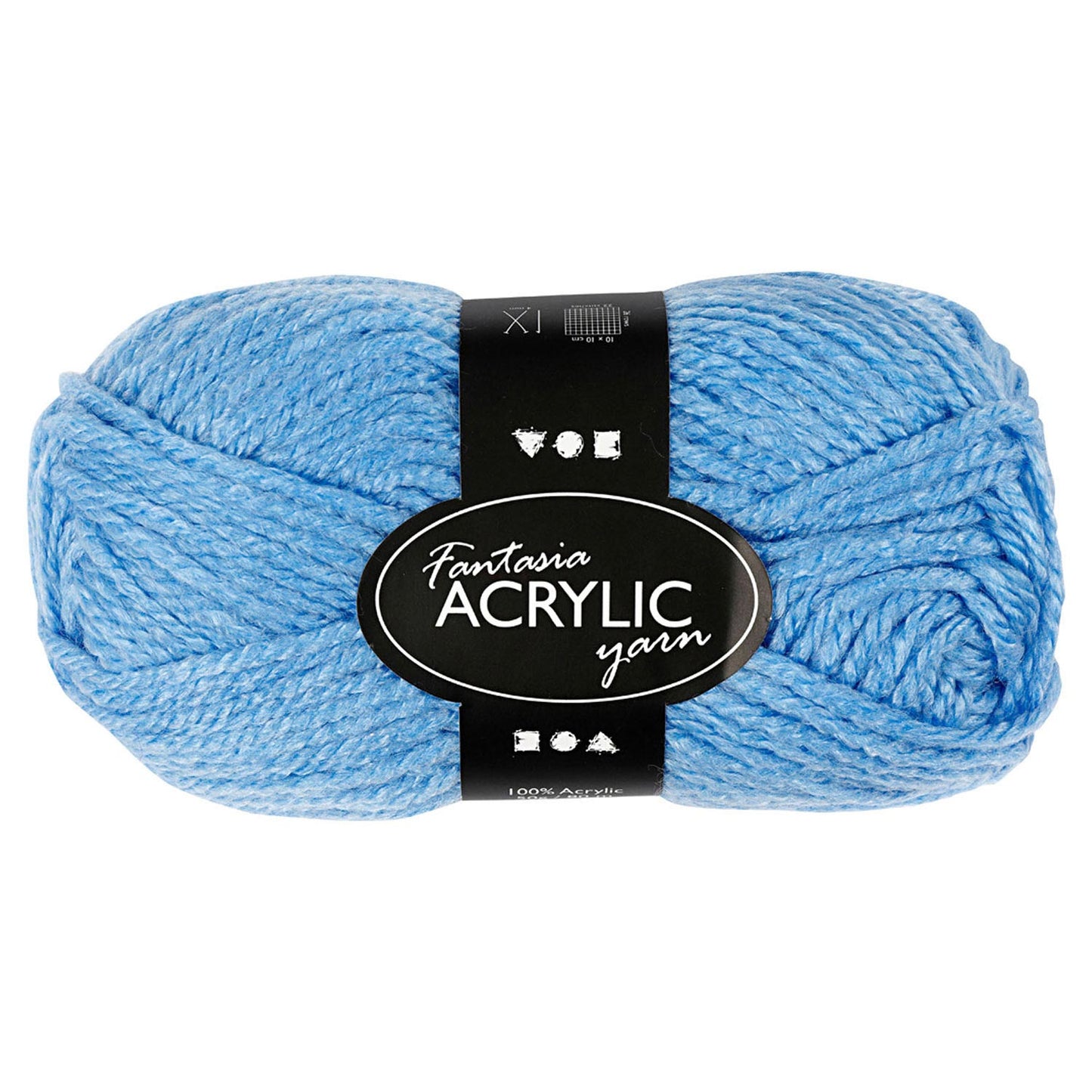 Acrylgarn, Blau, 50gr, 80m