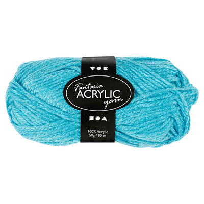 Acrylgarn, Turqoise, 50gr, 80 m