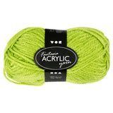 Acrylgarn, Hellgrün, 50gr, 80m - afbeelding 1